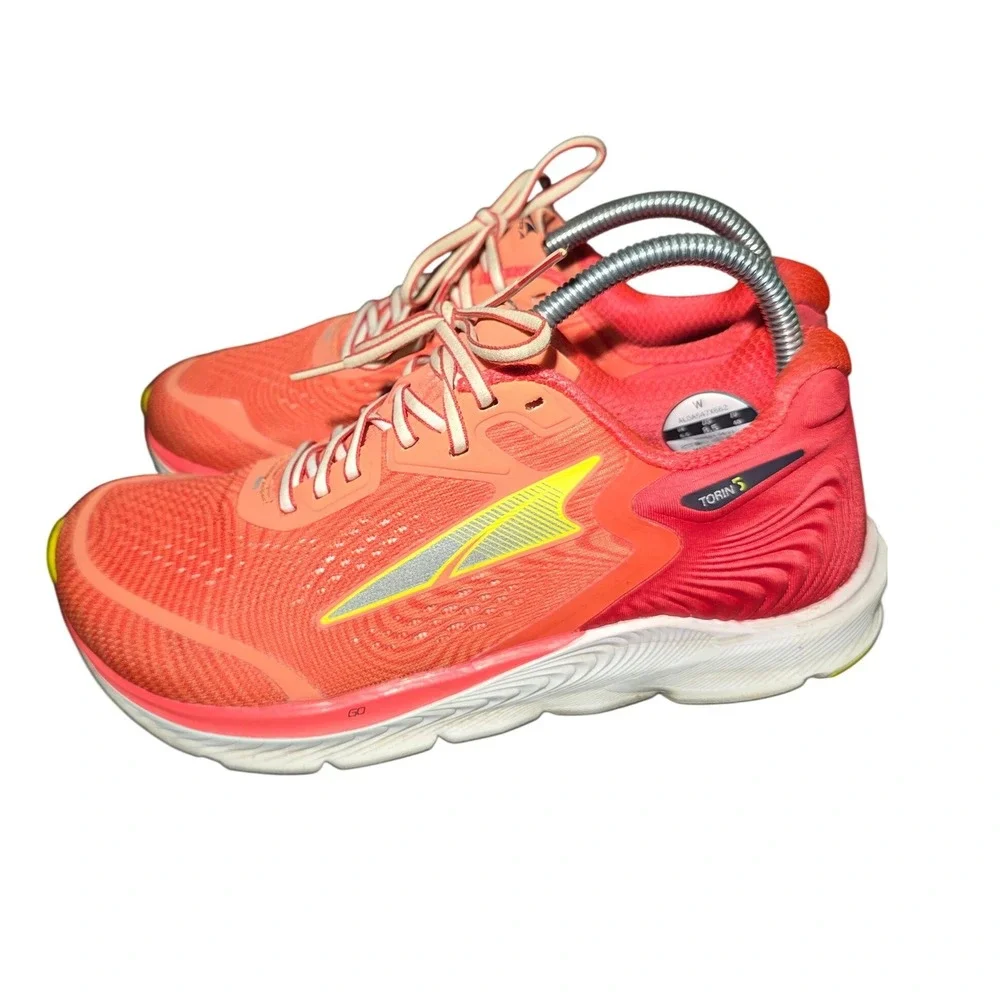 Altra Torin 5 Mens Orange Red Running Shoes AL0A547X662 Zero Drop Sneakers 8.5